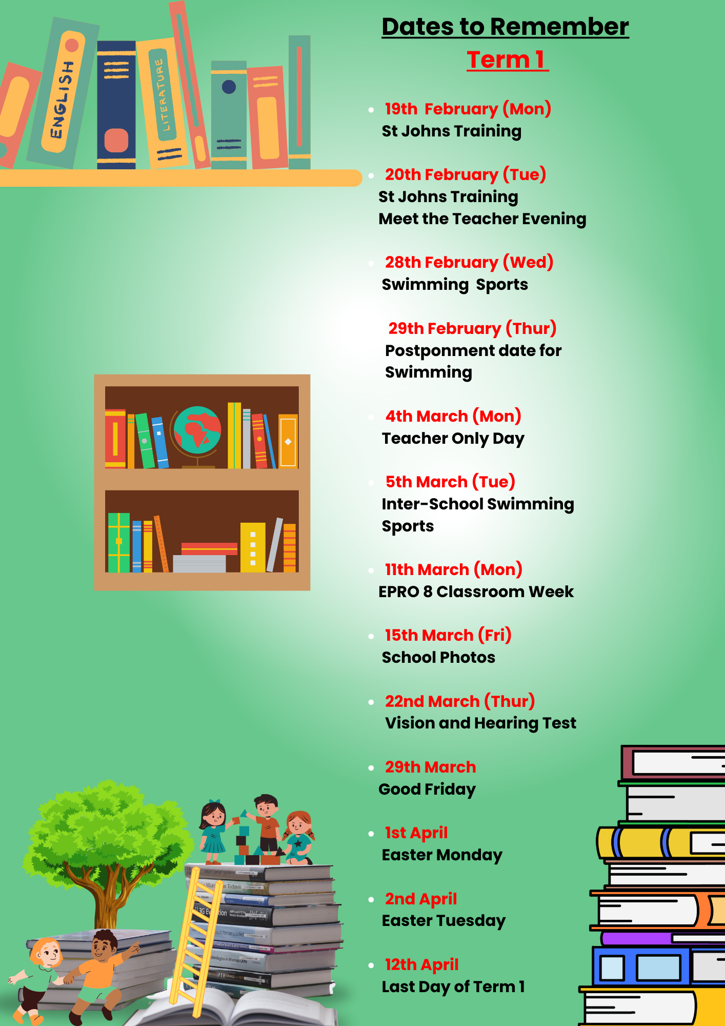 Calendar – Tahuna School